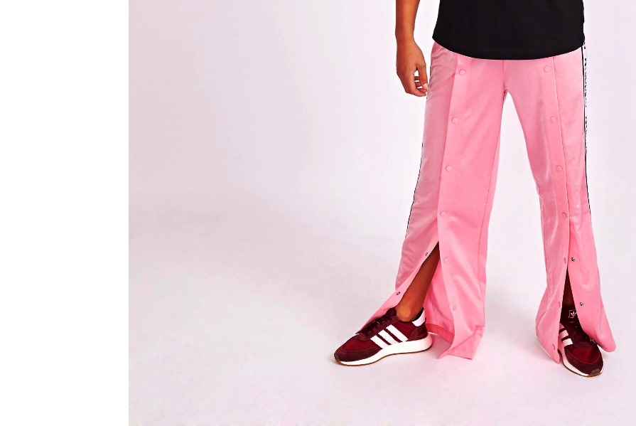 adidas originals coeeze wide leg popper pants